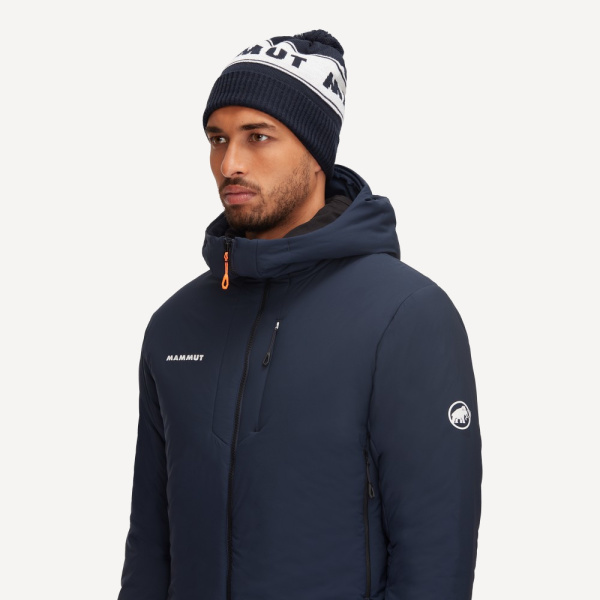 Шапка Mammut Peaks Beanie (; one size; marine/white)